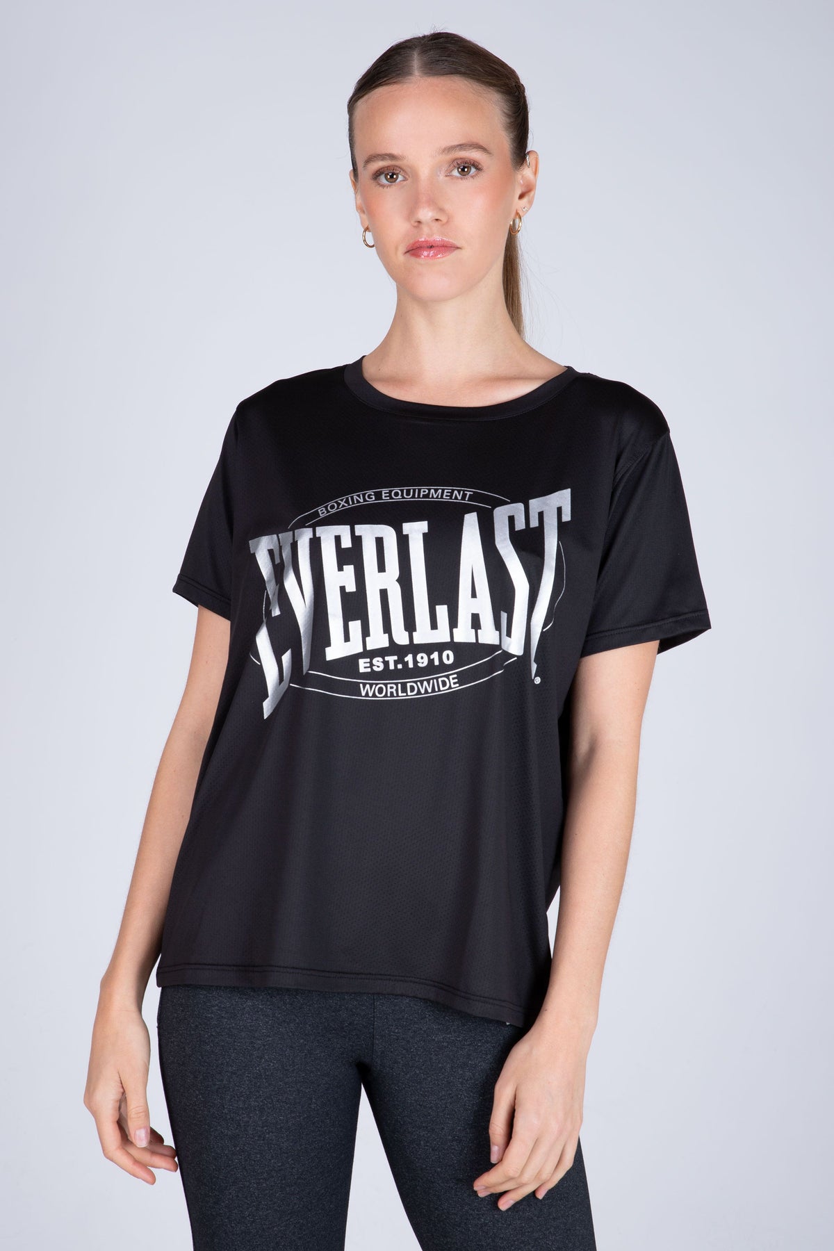 Polera Manga Corta Ice Negro Everlast