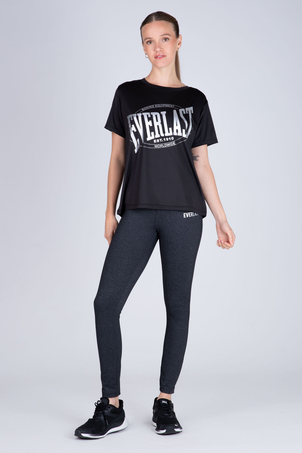 Polera Manga Corta Ice Negro Everlast