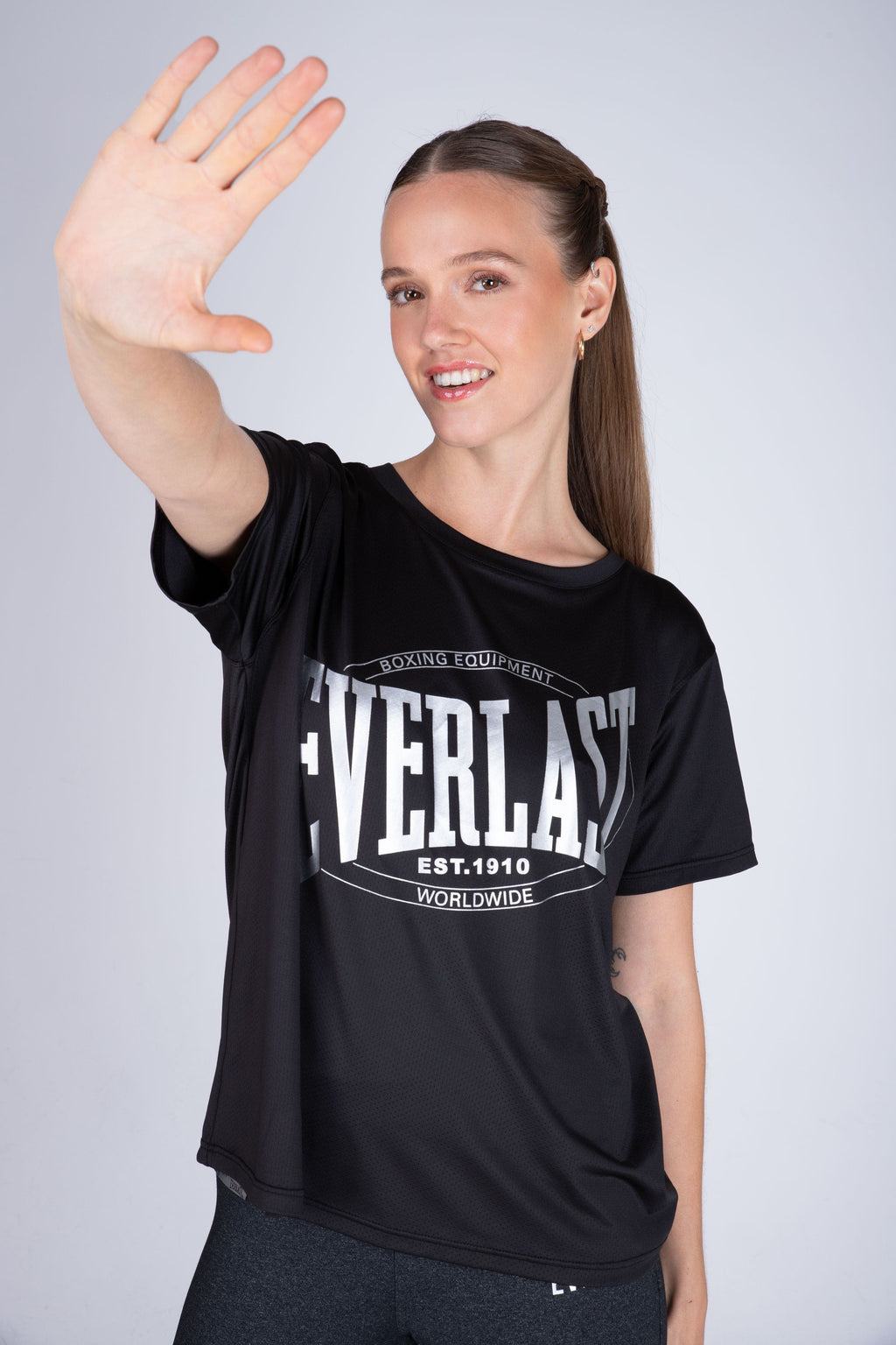 Polera Manga Corta Ice Negro Everlast