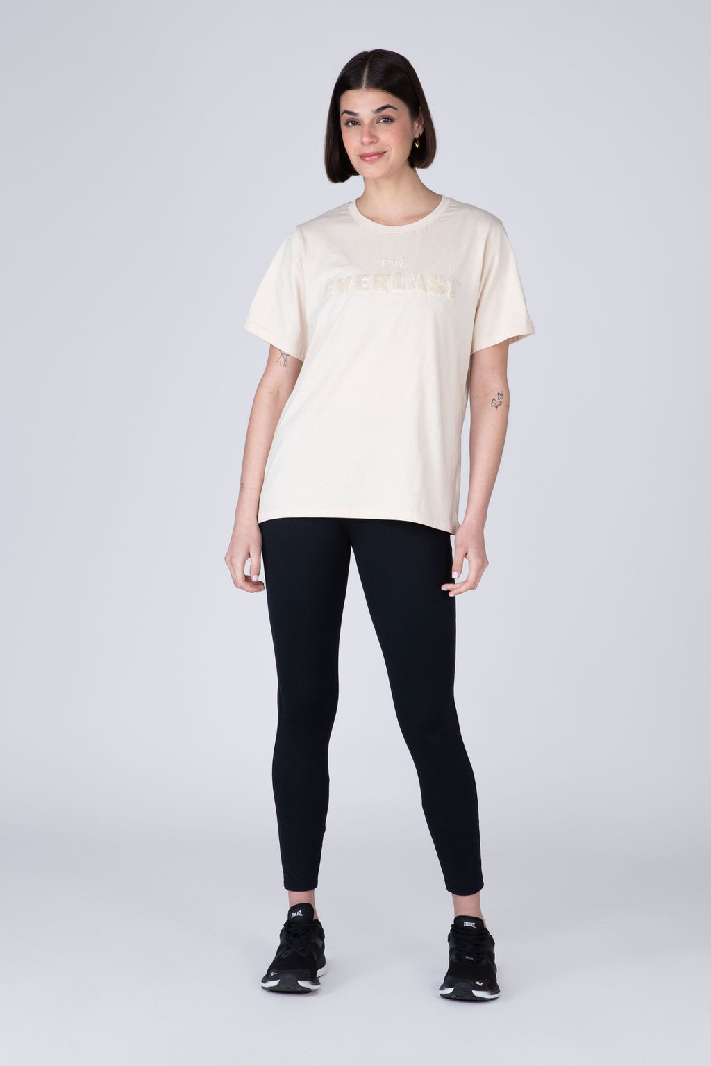 Polera Manga Corta Protect Beige Everlast