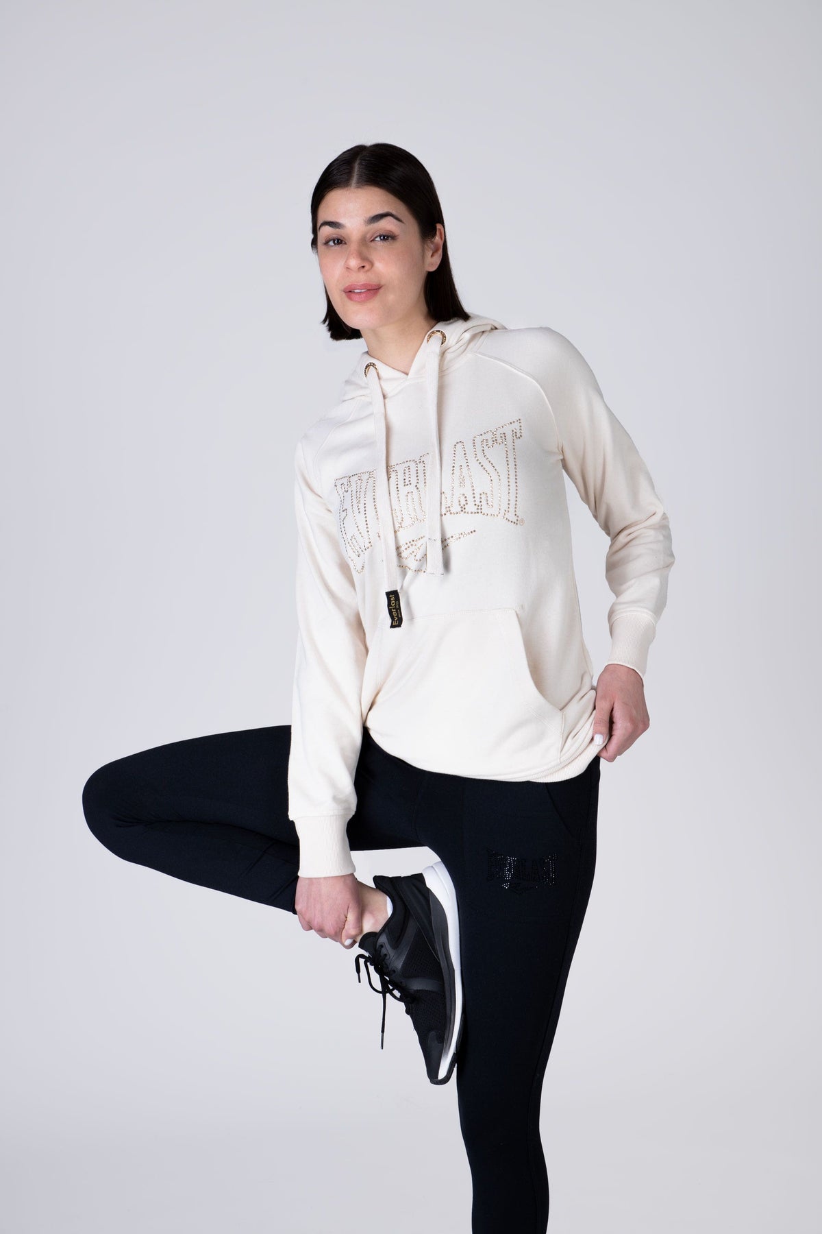 Poleron Hood Leopard Beige Everlast