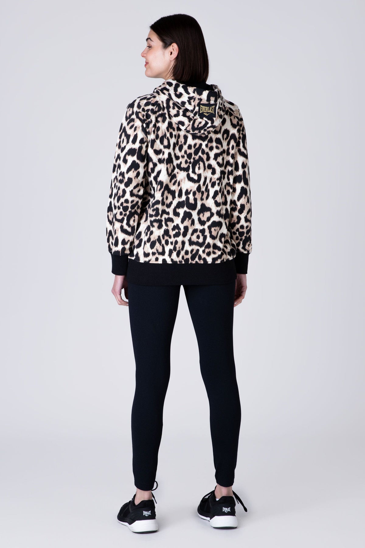 Poleron Hood Leopard Beige Everlast