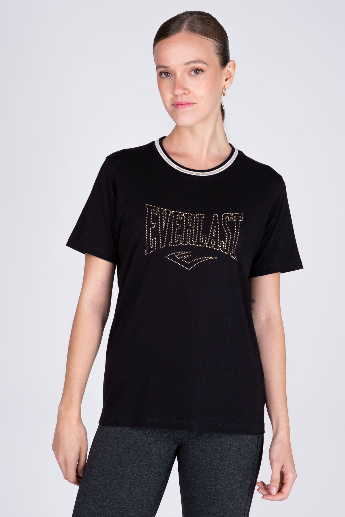 Polera M/C Leopard Negro Everlast