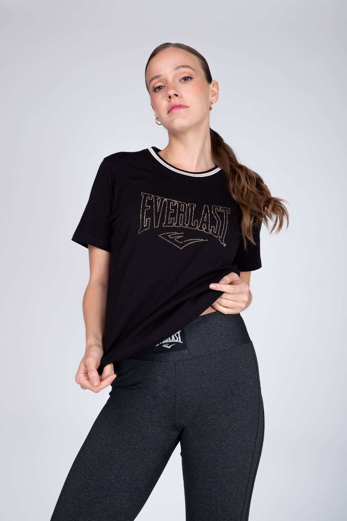 Polera M/C Leopard Negro Everlast