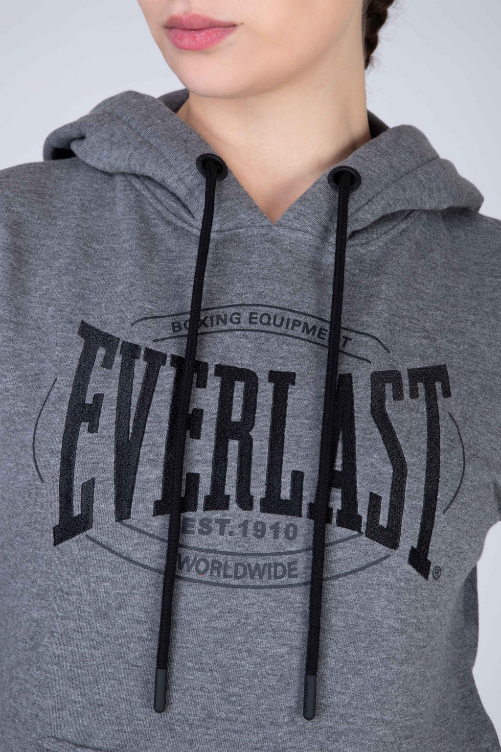 Poleron Hood Category Gris Everlast