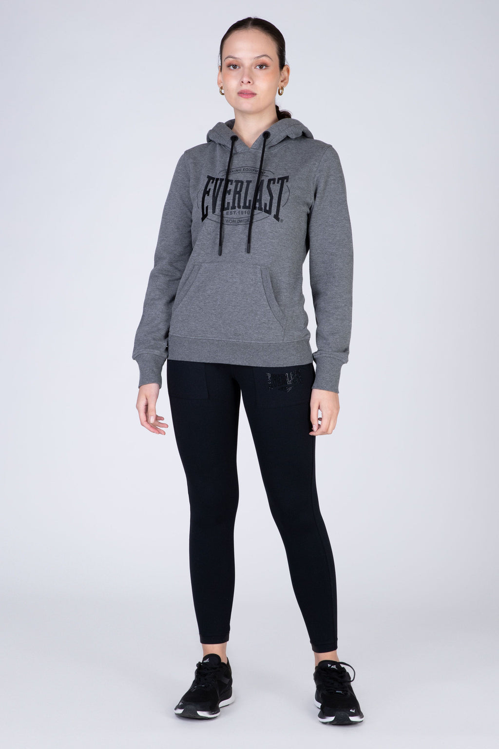 Poleron Hood Category Gris Everlast