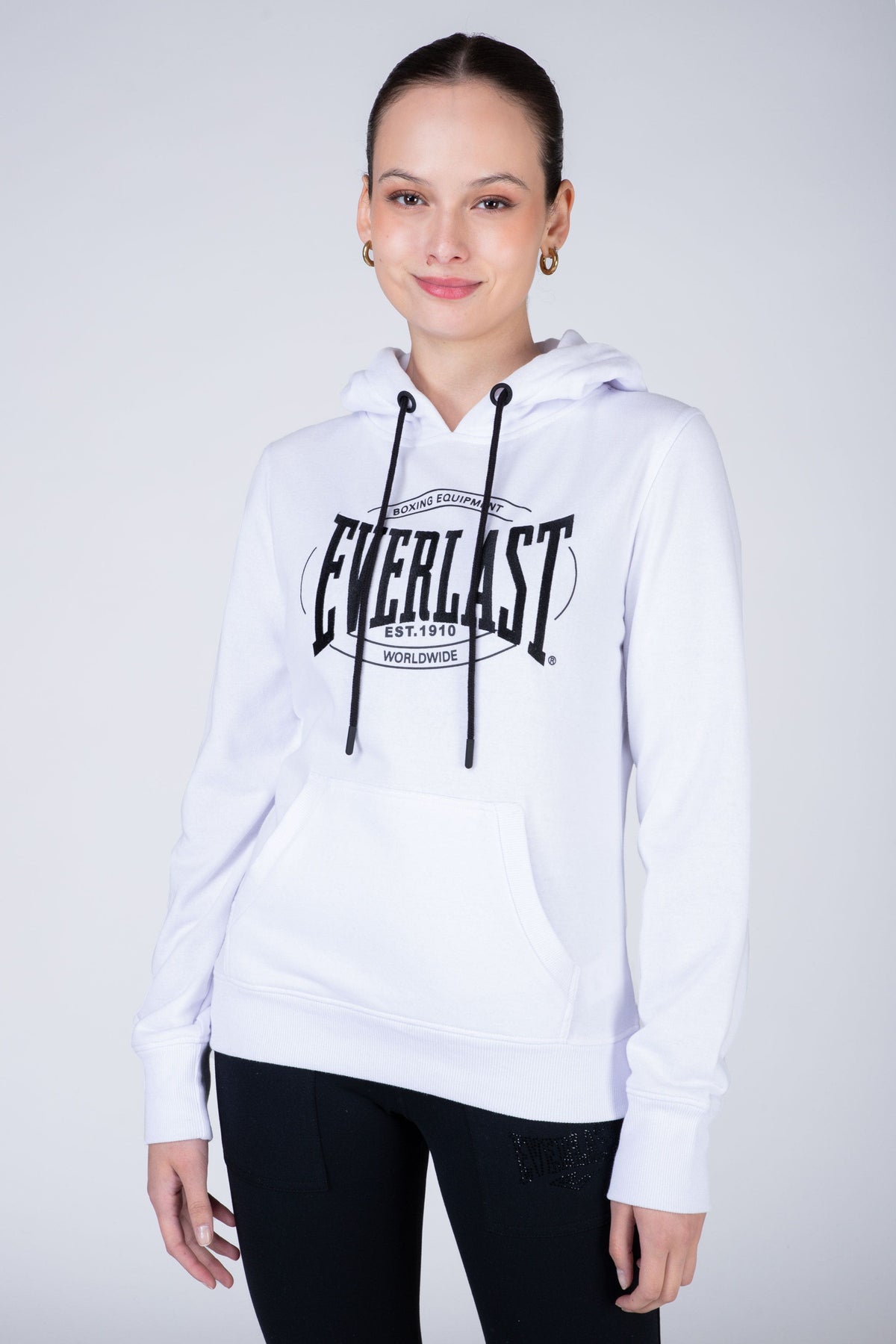 Poleron Hood Category Blanco Everlast