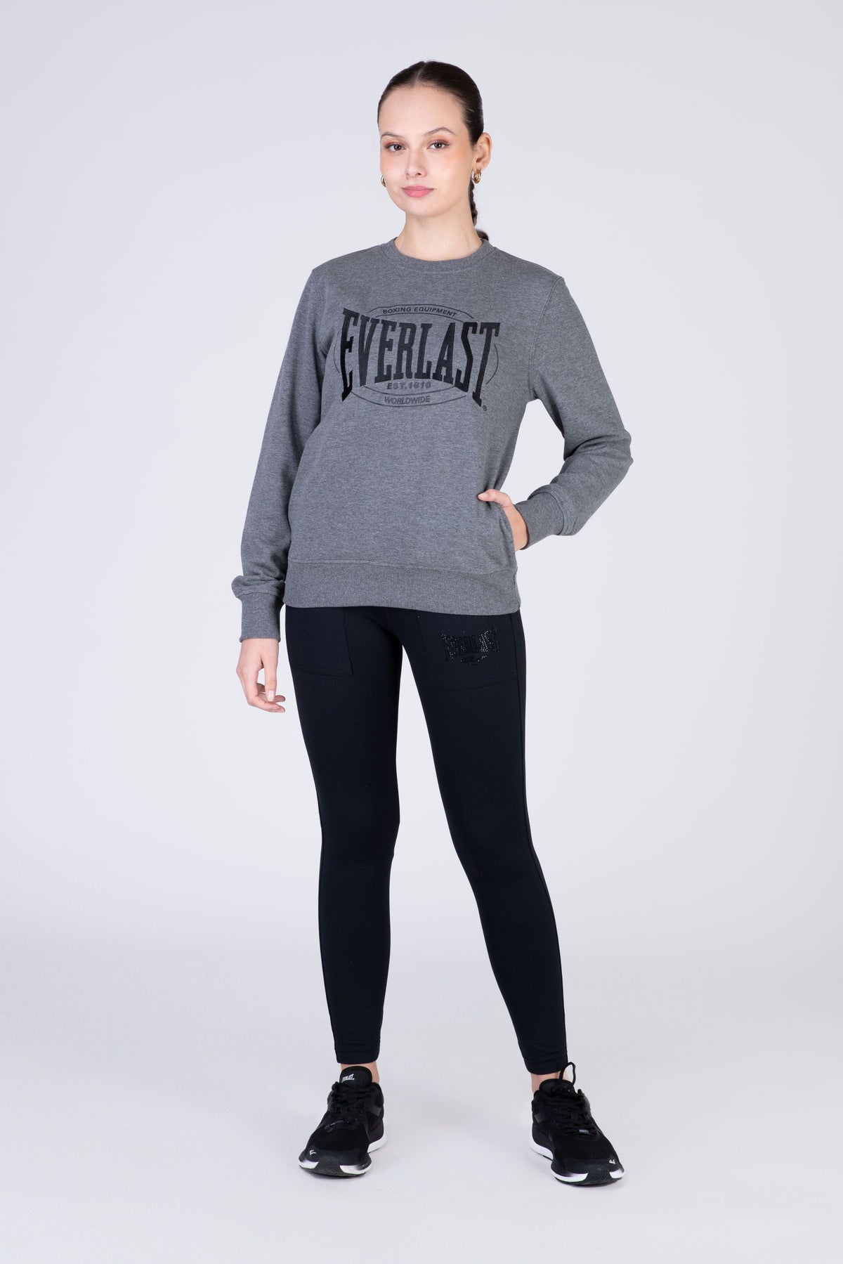 Poleron Crew Neck Category Gris Everlast