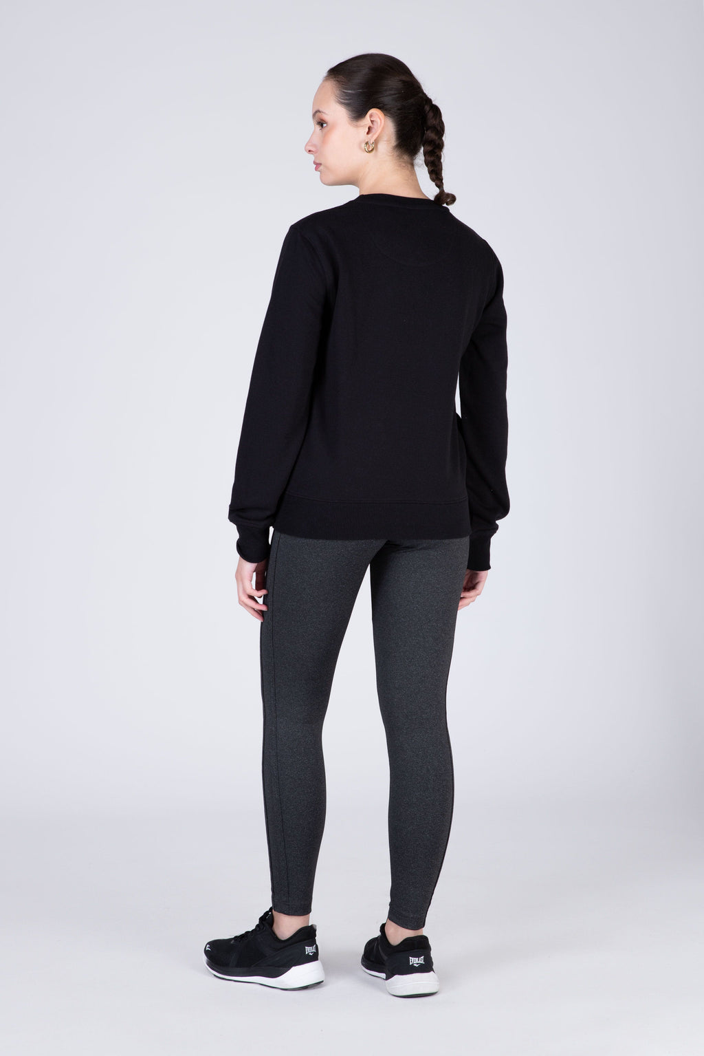 Poleron Crew Neck Category Negro Everlast