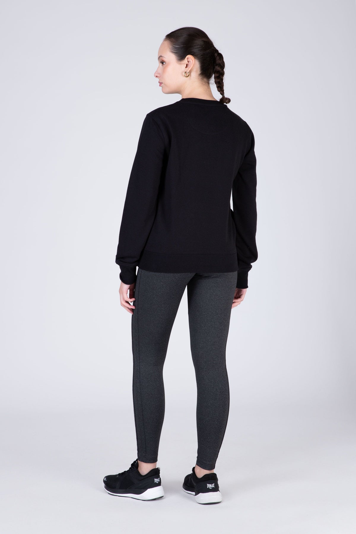 Poleron Crew Neck Category Negro Everlast