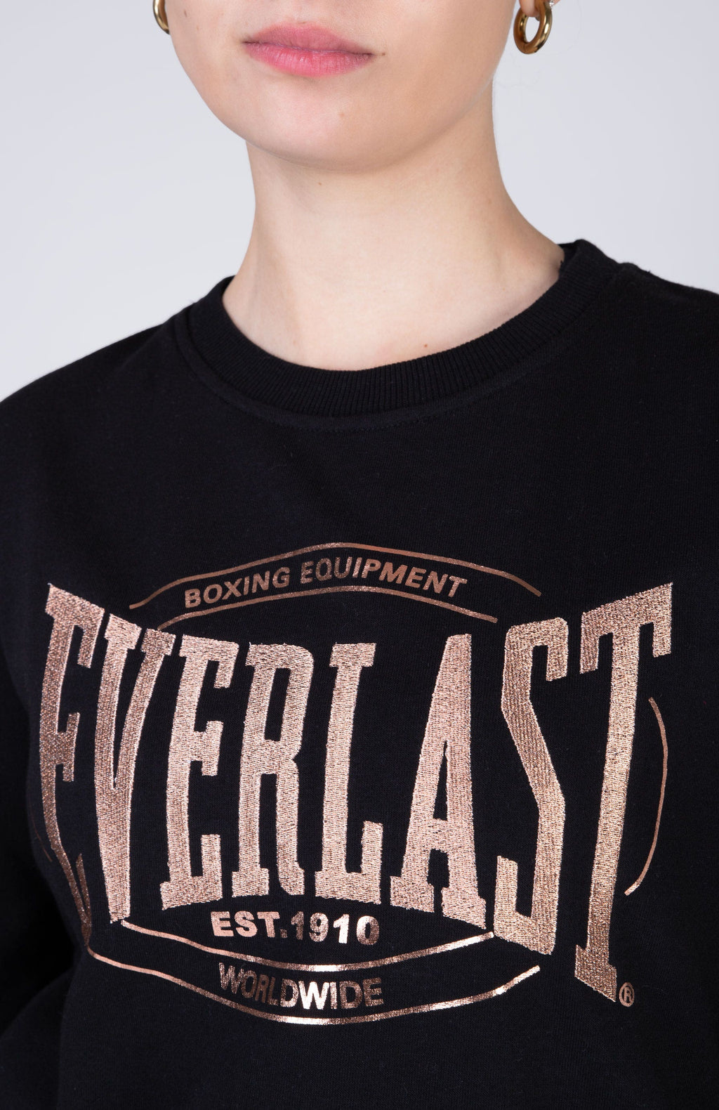 Poleron Crew Neck Category Negro Everlast
