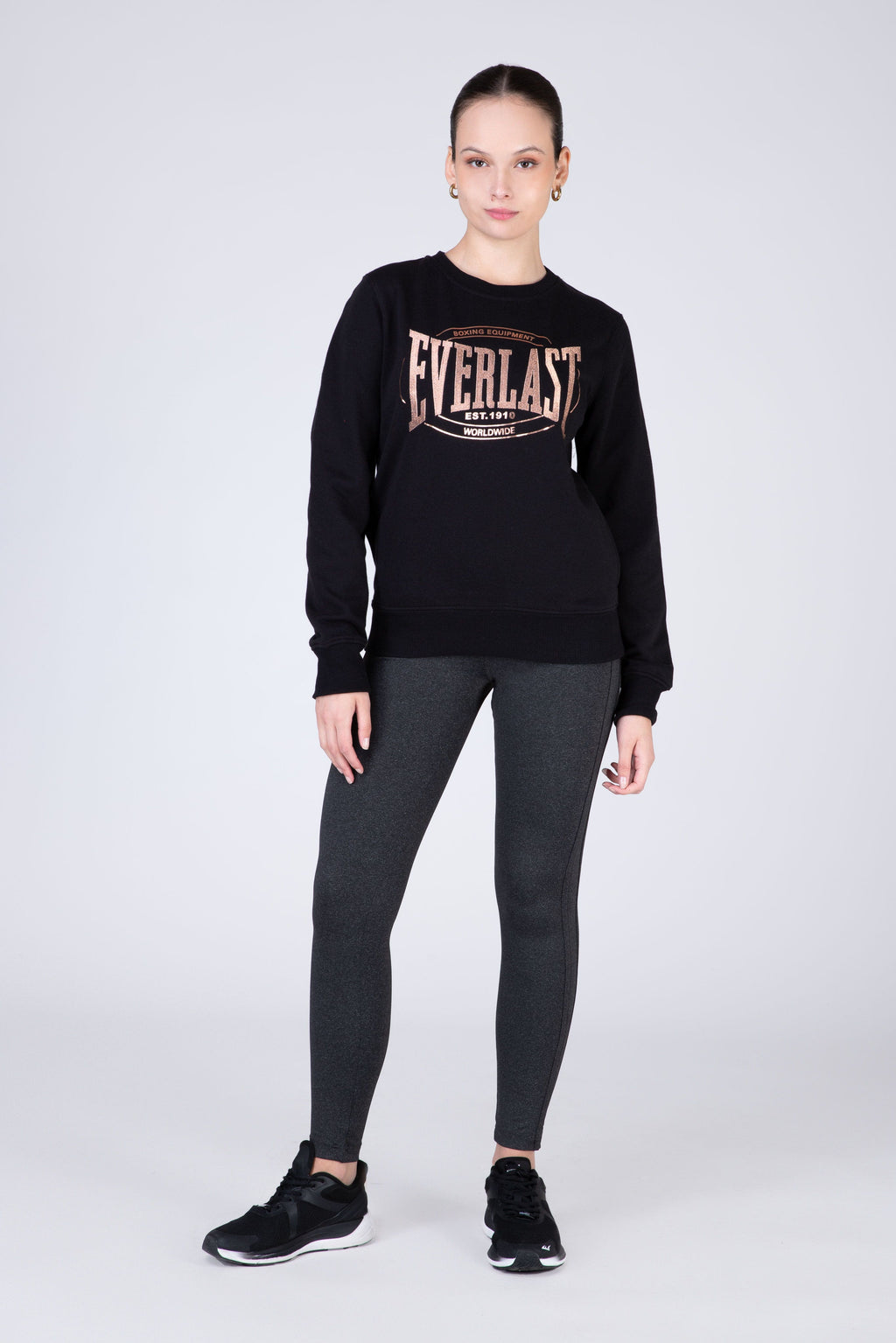Poleron Crew Neck Category Negro Everlast