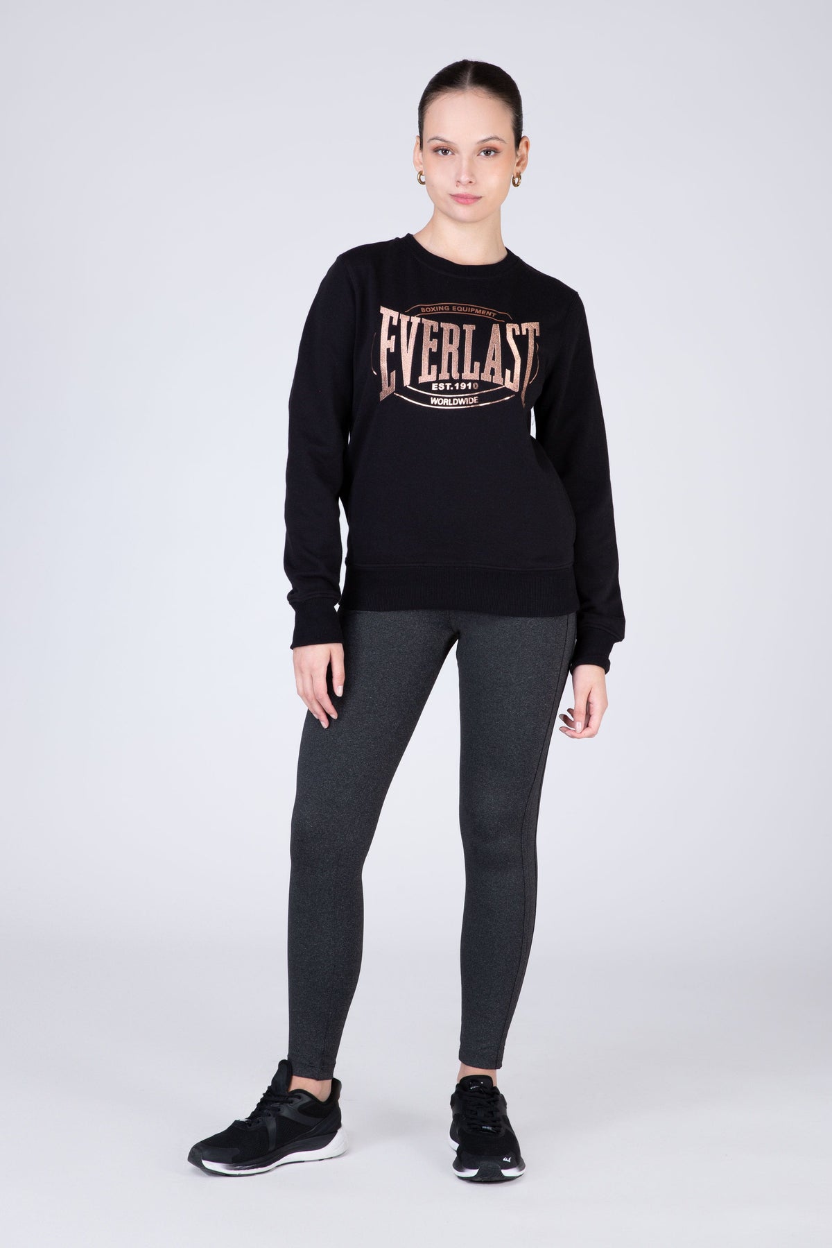 Poleron Crew Neck Category Negro Everlast