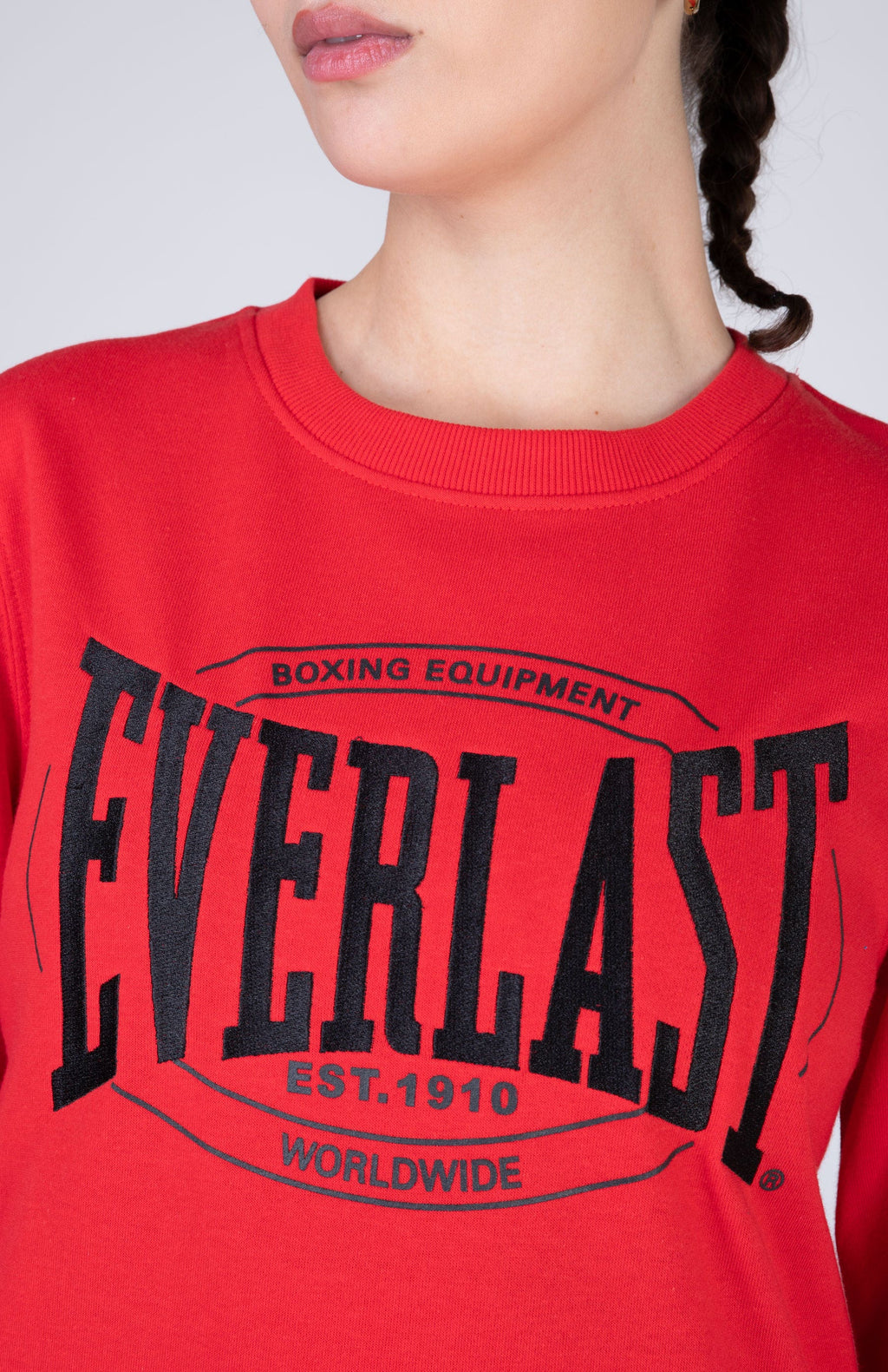 Poleron Crew Neck Category Rojo Everlast
