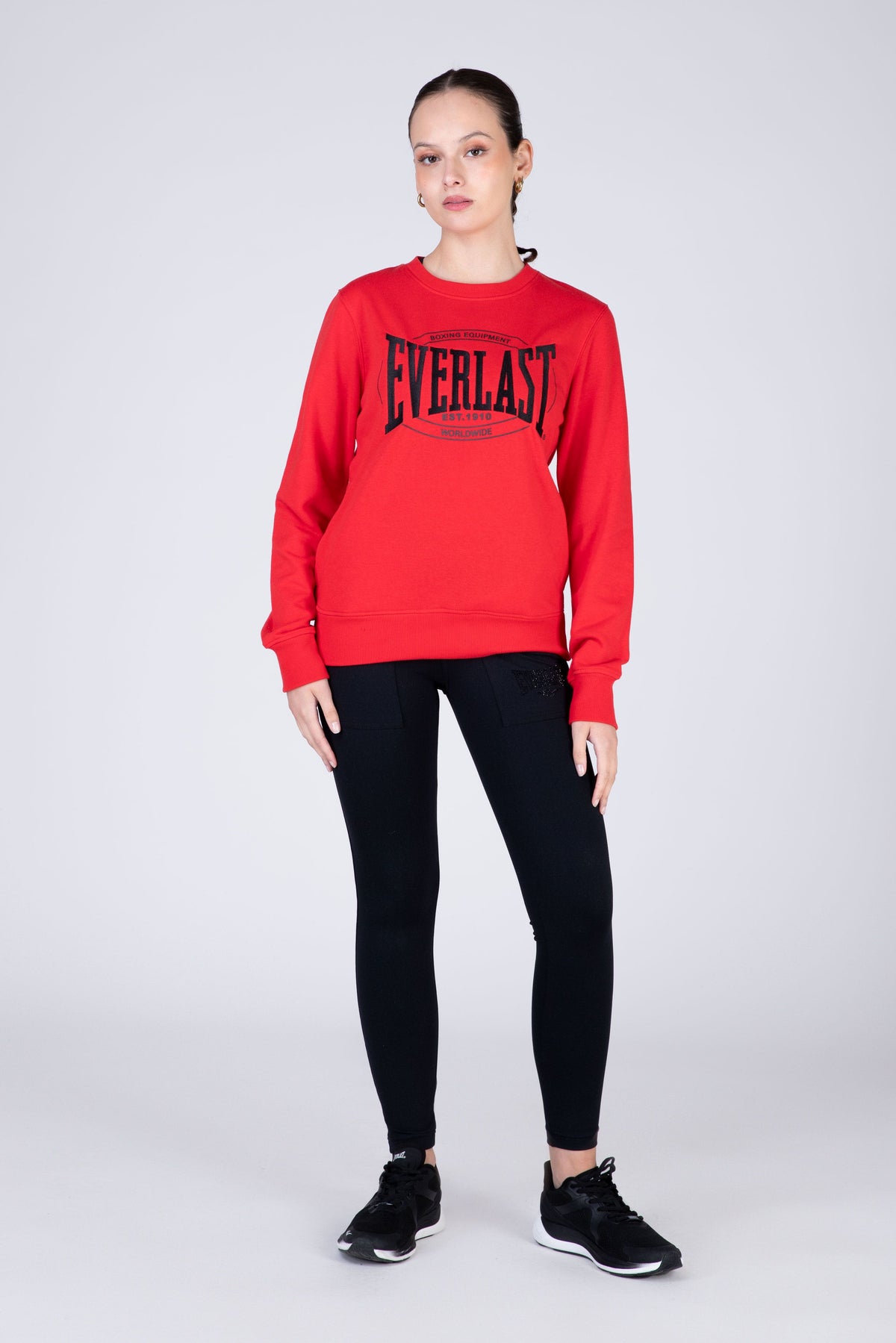 Poleron Crew Neck Category Rojo Everlast