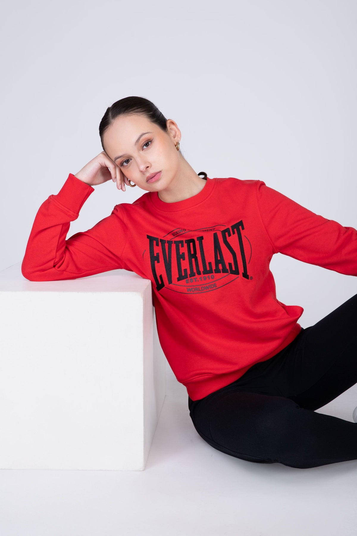 Poleron Crew Neck Category Rojo Everlast