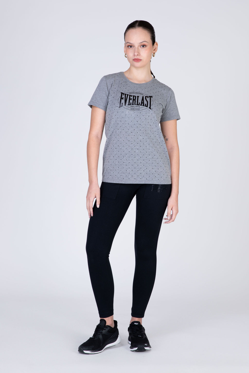 Polera Manga Corta Category Gris Everlast