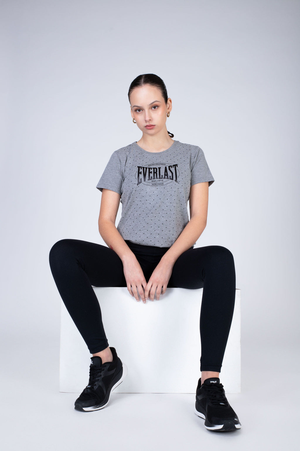 Polera Manga Corta Category Gris Everlast