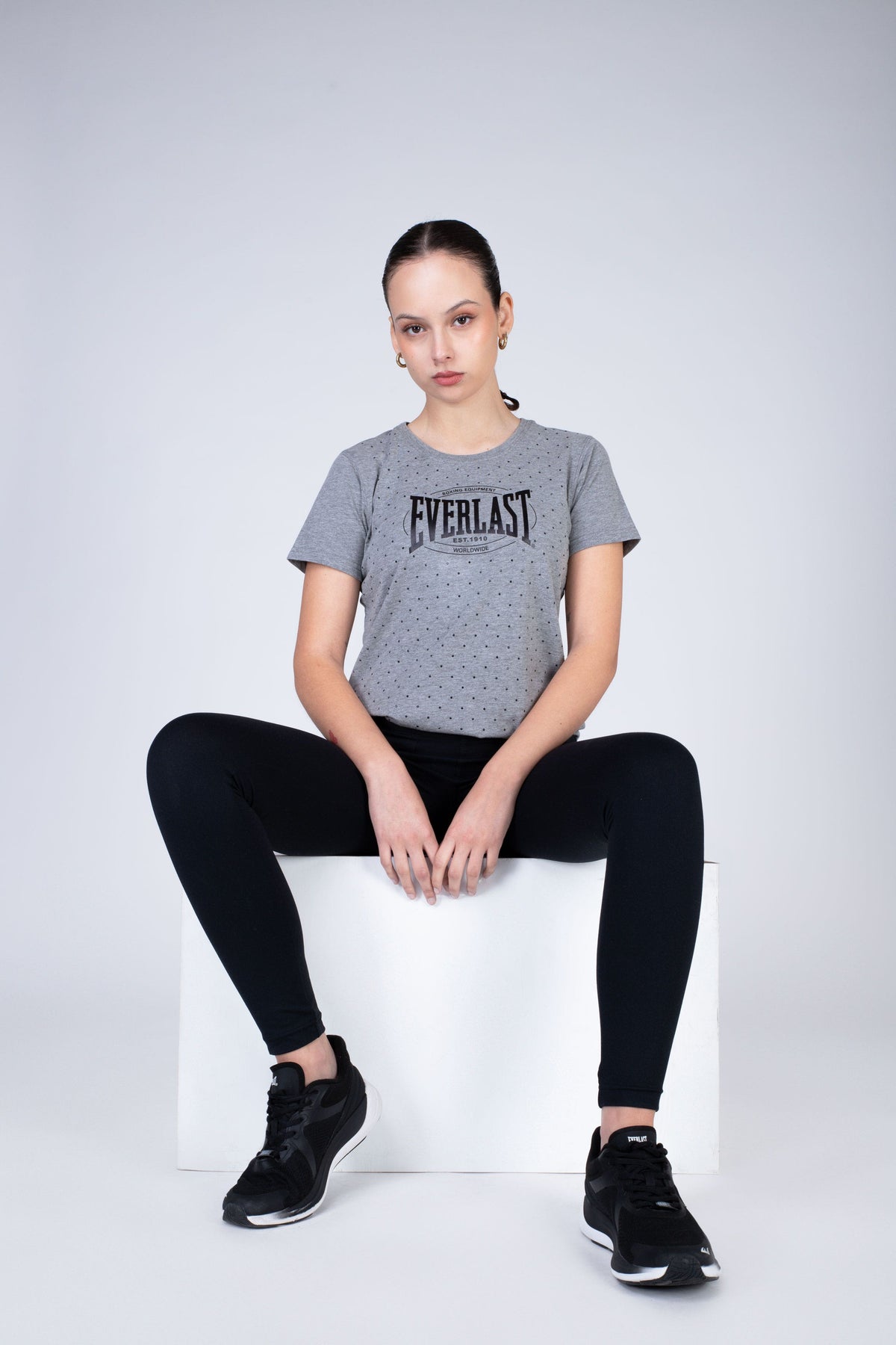Polera Manga Corta Category Gris Everlast