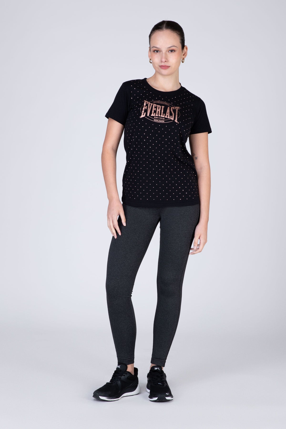 Polera Manga Corta Category Negro Everlast