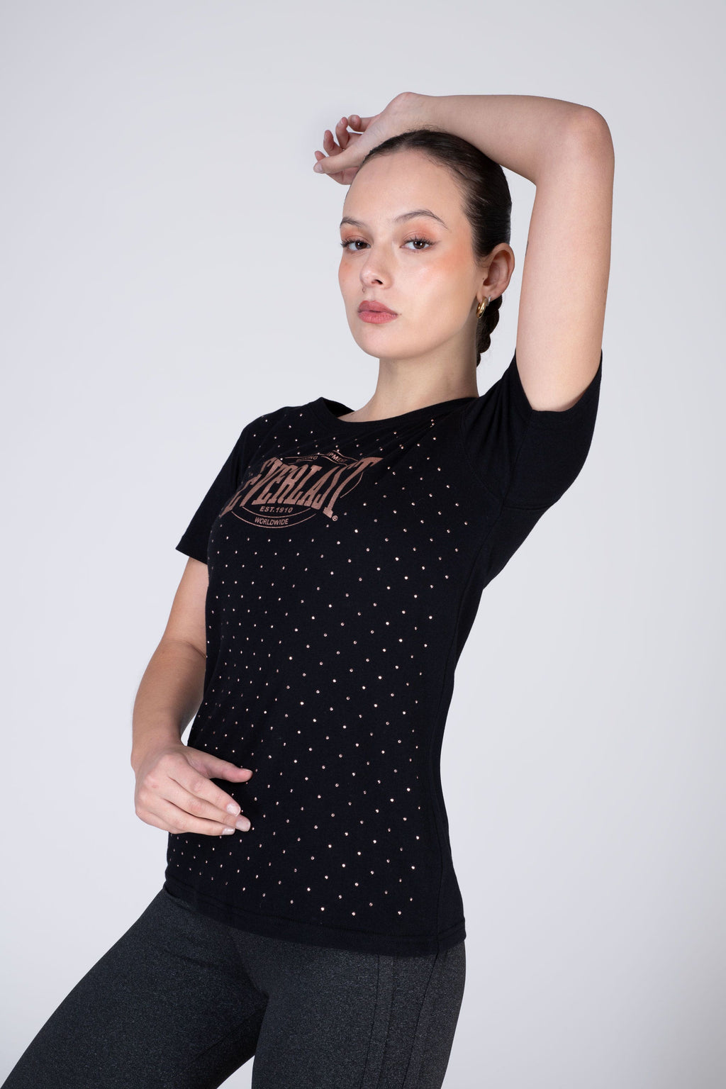 Polera Manga Corta Category Negro Everlast