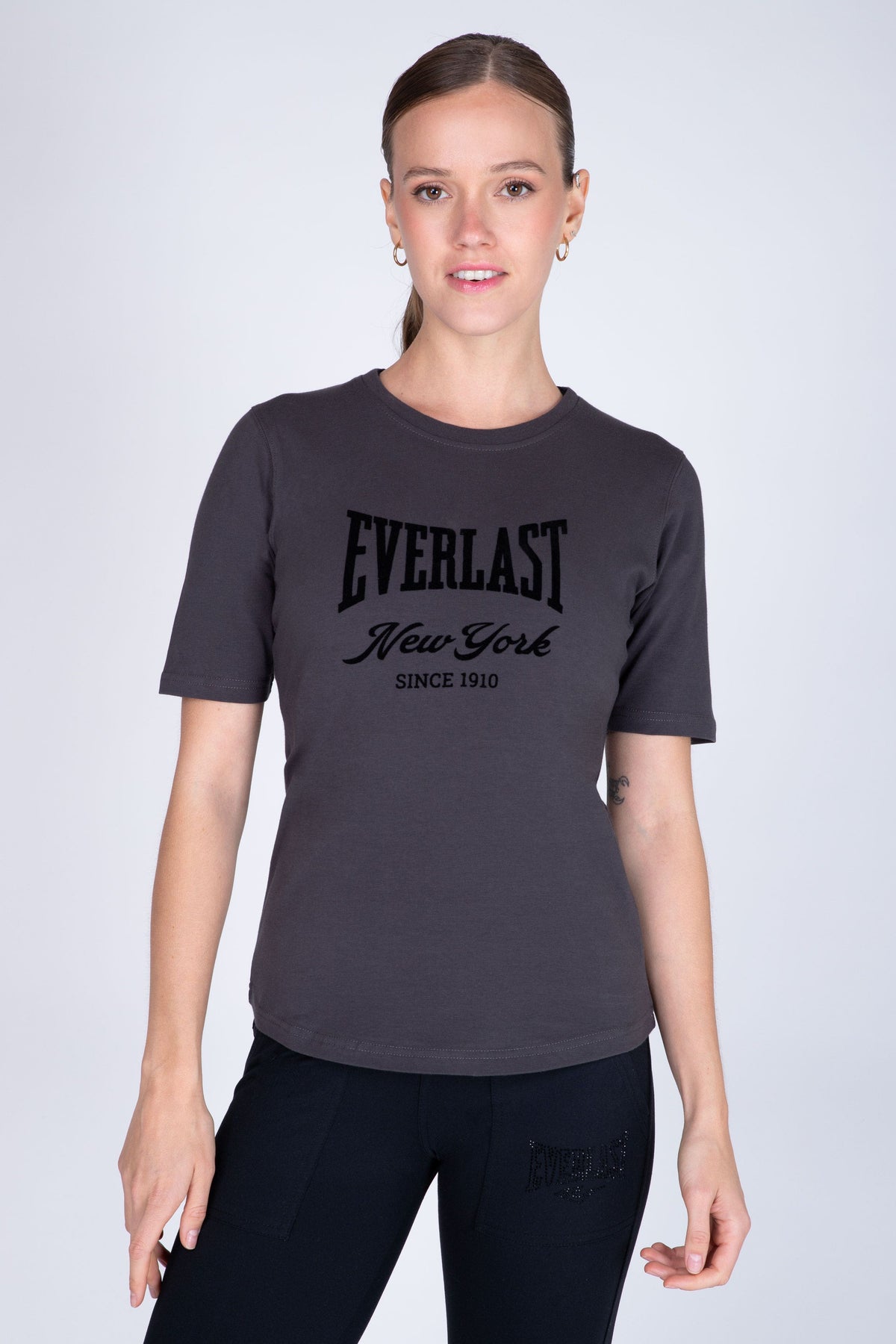 Polera Manga Corta Institute Gris Everlast