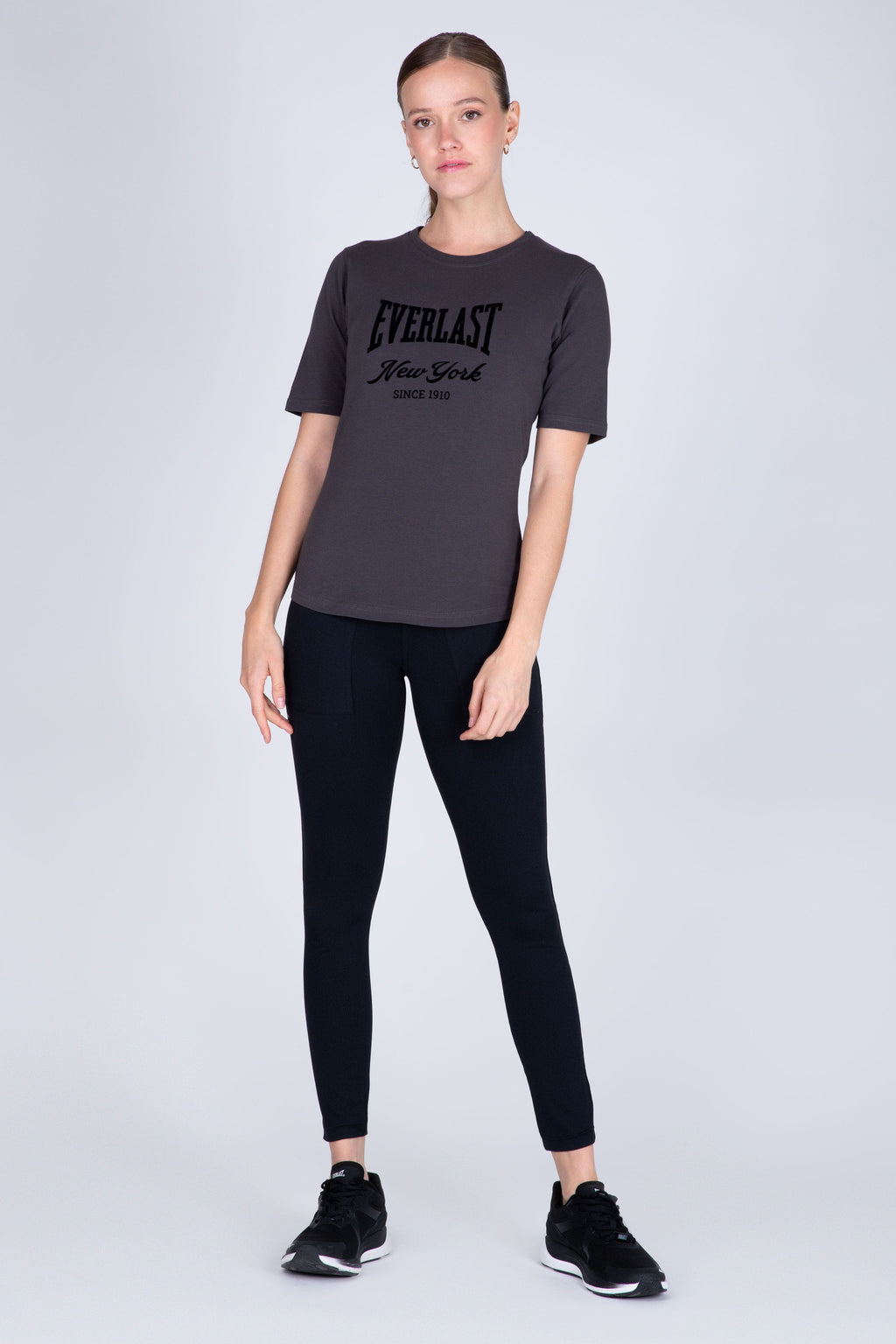 Polera Manga Corta Institute Gris Everlast