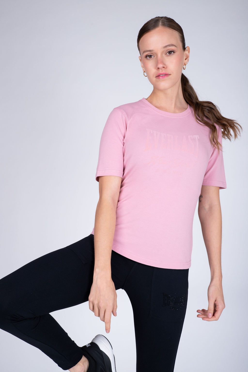 Polera Manga Corta Institute Rosado Everlast