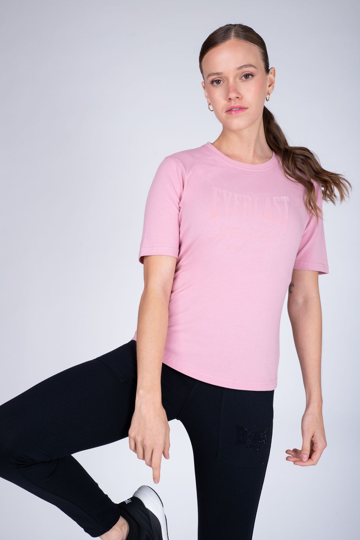 Polera Manga Corta Institute Rosado Everlast