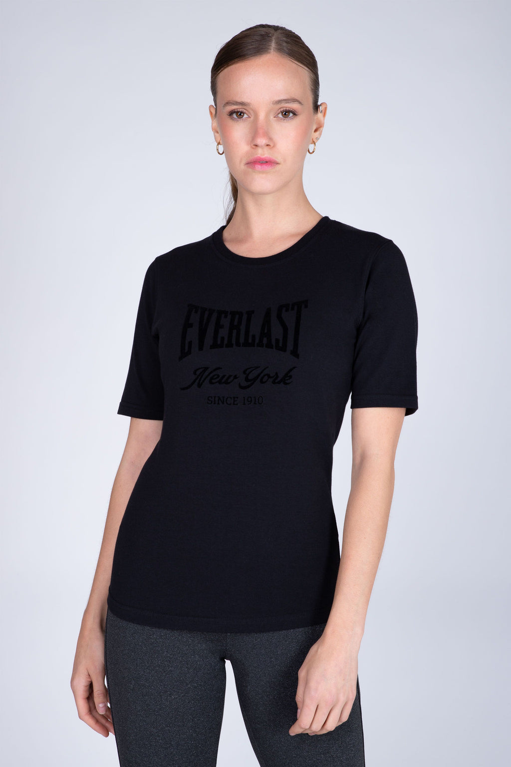 Polera Manga Corta Institute Negro Everlast