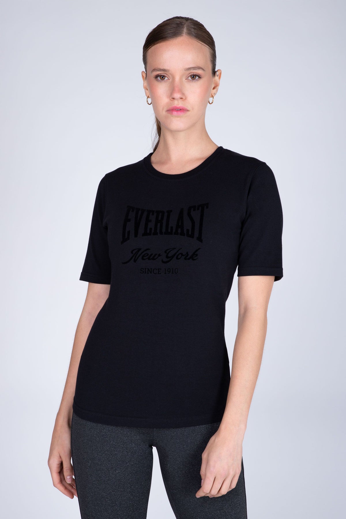 Polera Manga Corta Institute Negro Everlast
