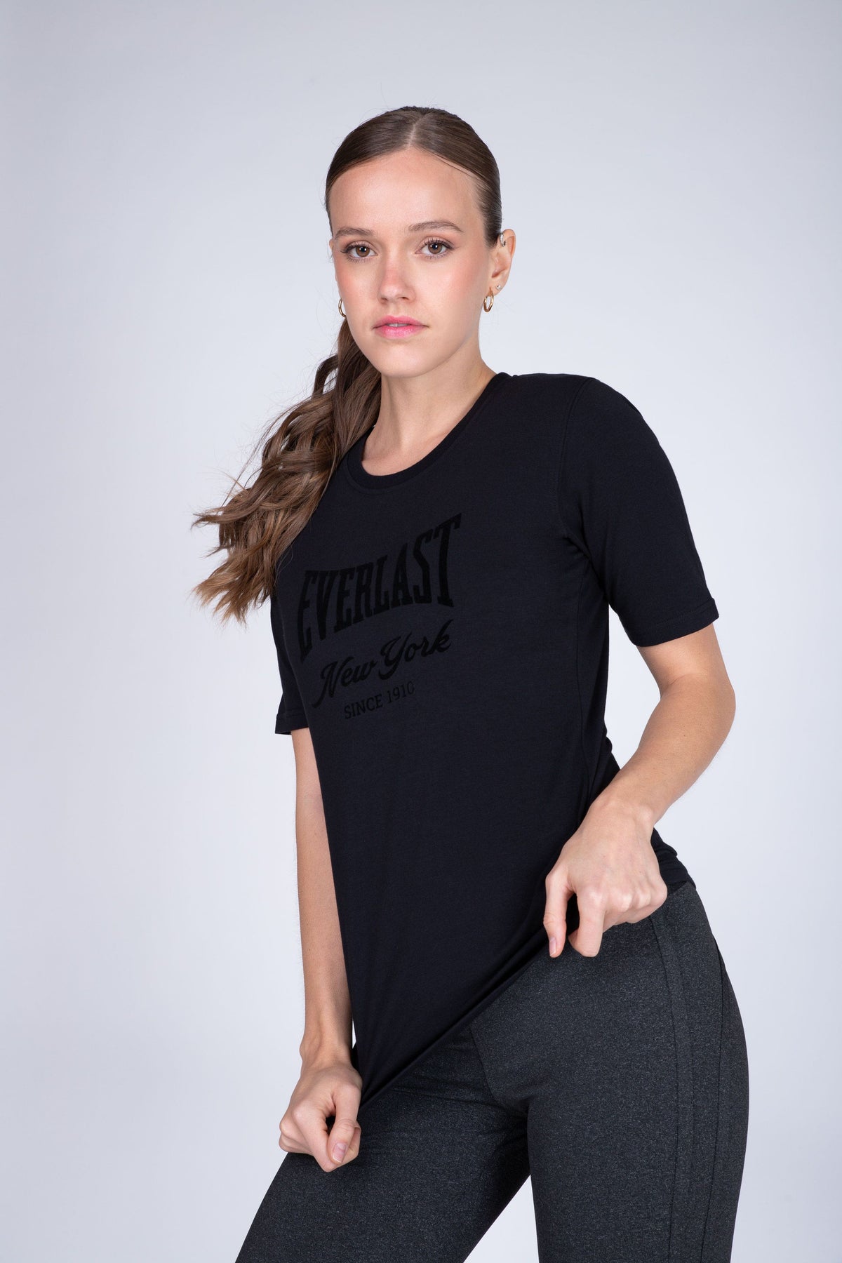 Polera Manga Corta Institute Negro Everlast