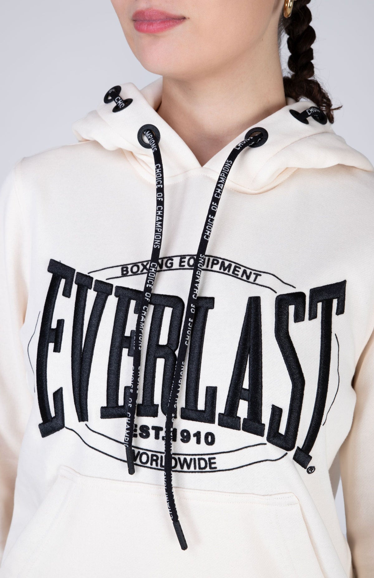 Poleron Hood Passport Beige Everlast
