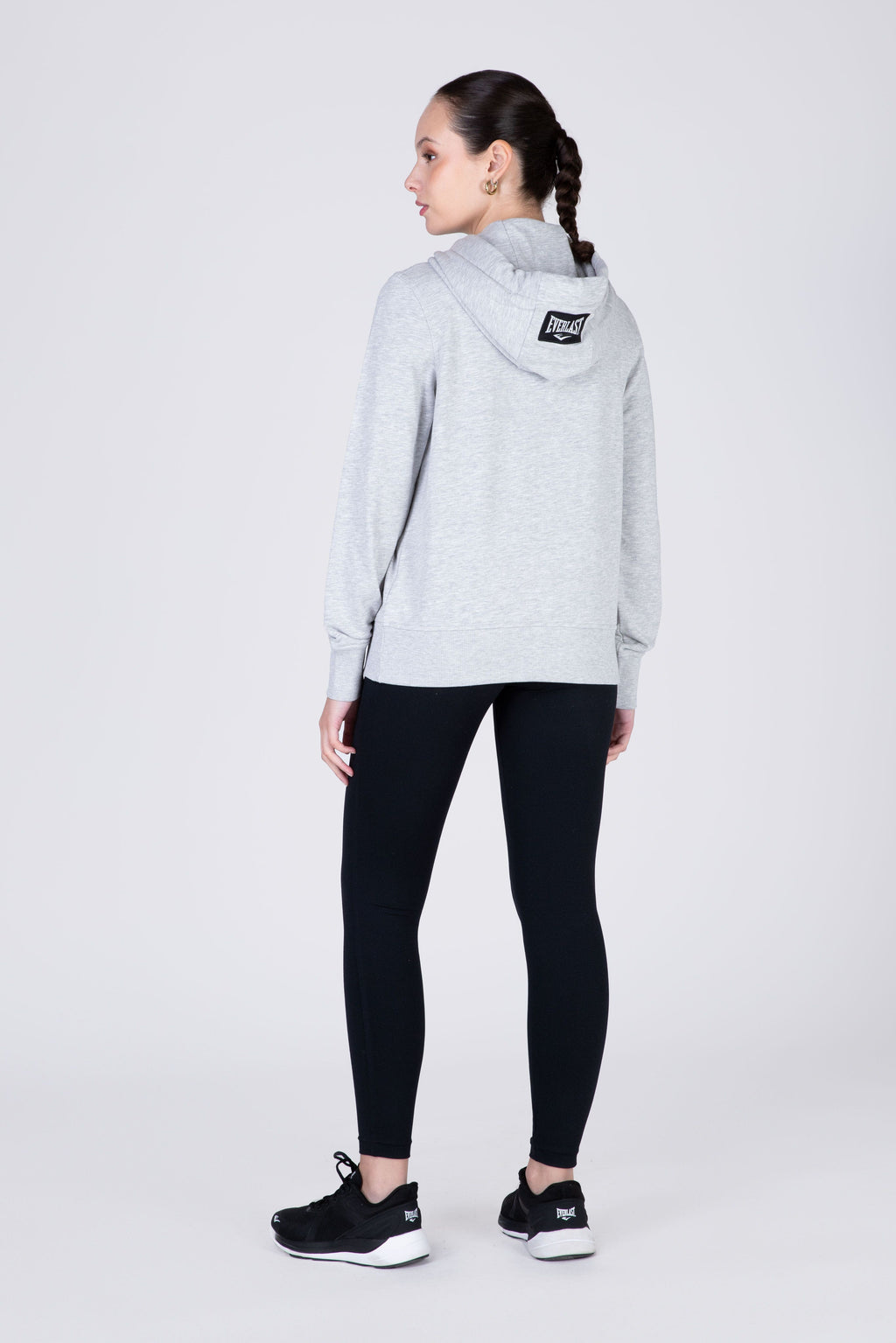Poleron Hood Passport Gris Everlast