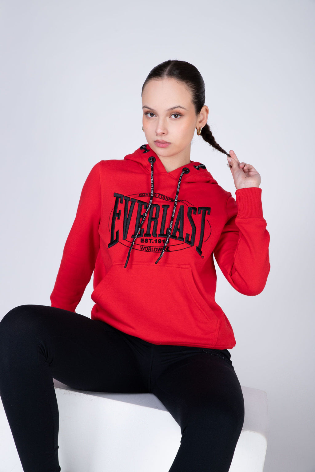 Poleron Hood Passport Rojo Everlast