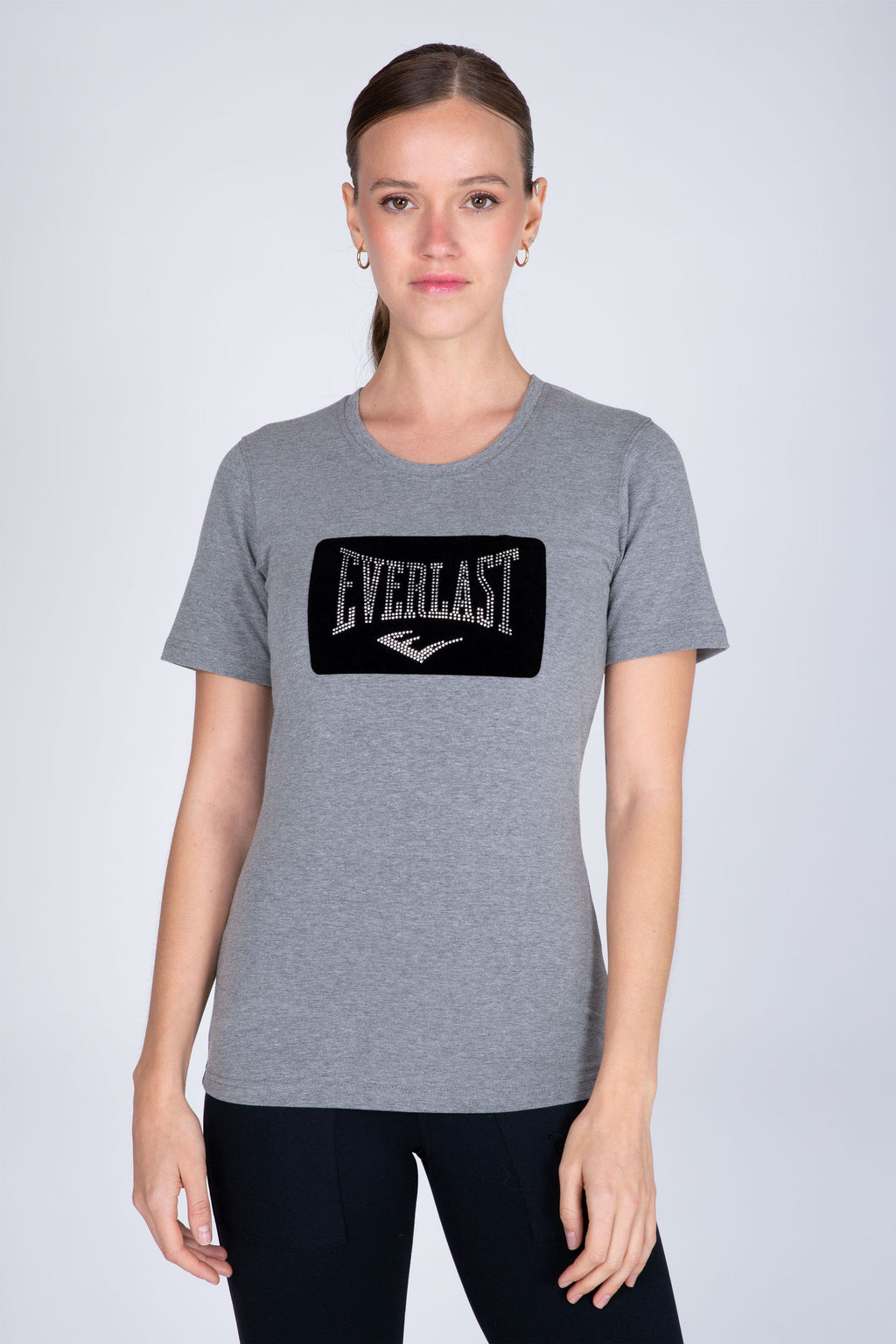 Polera Manga Corta Forever Gris Everlast