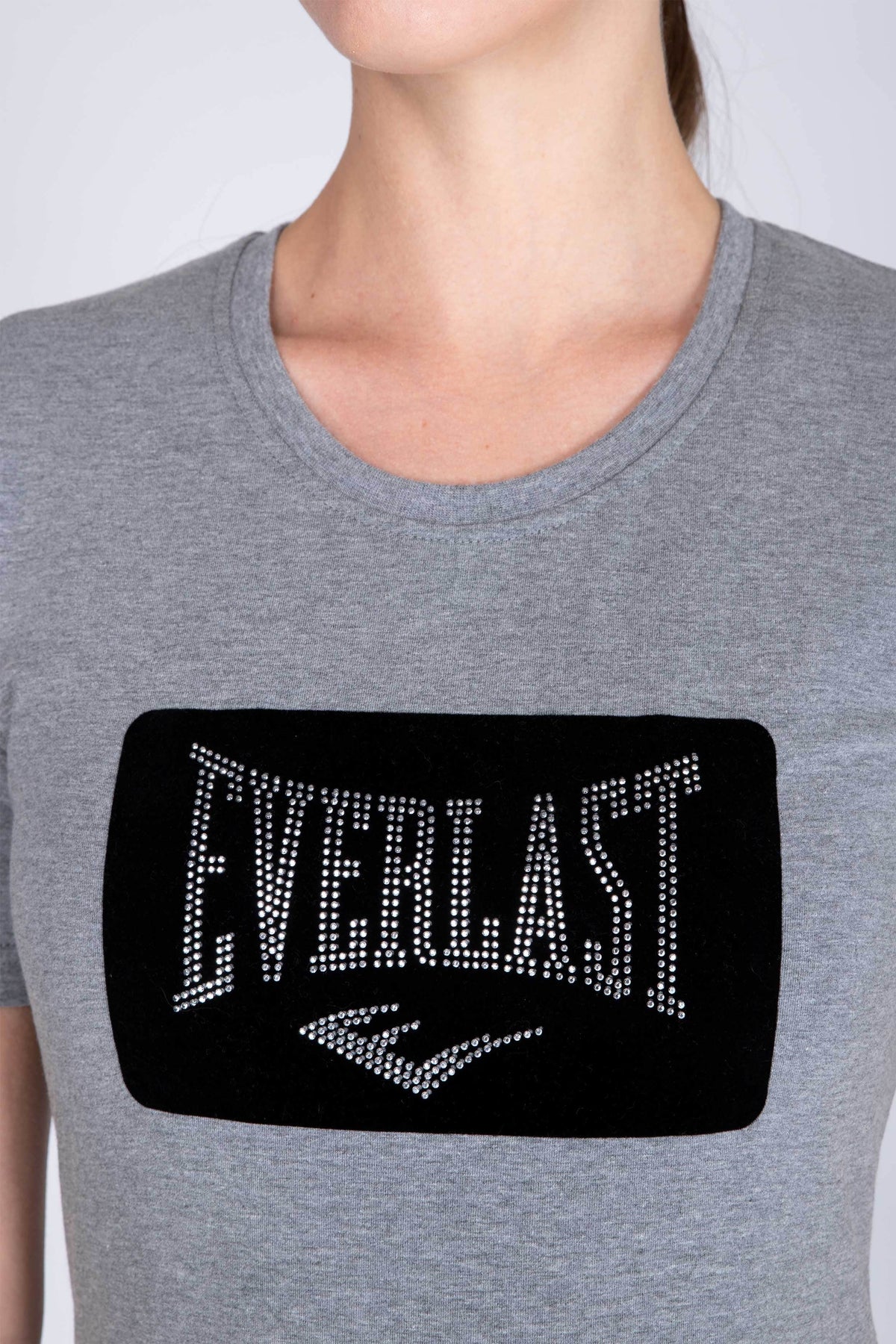 Polera Manga Corta Forever Gris Everlast