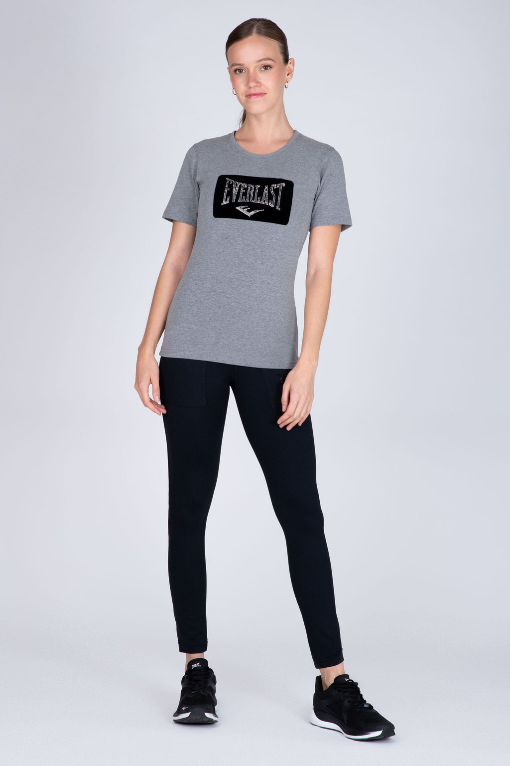 Polera Manga Corta Forever Gris Everlast