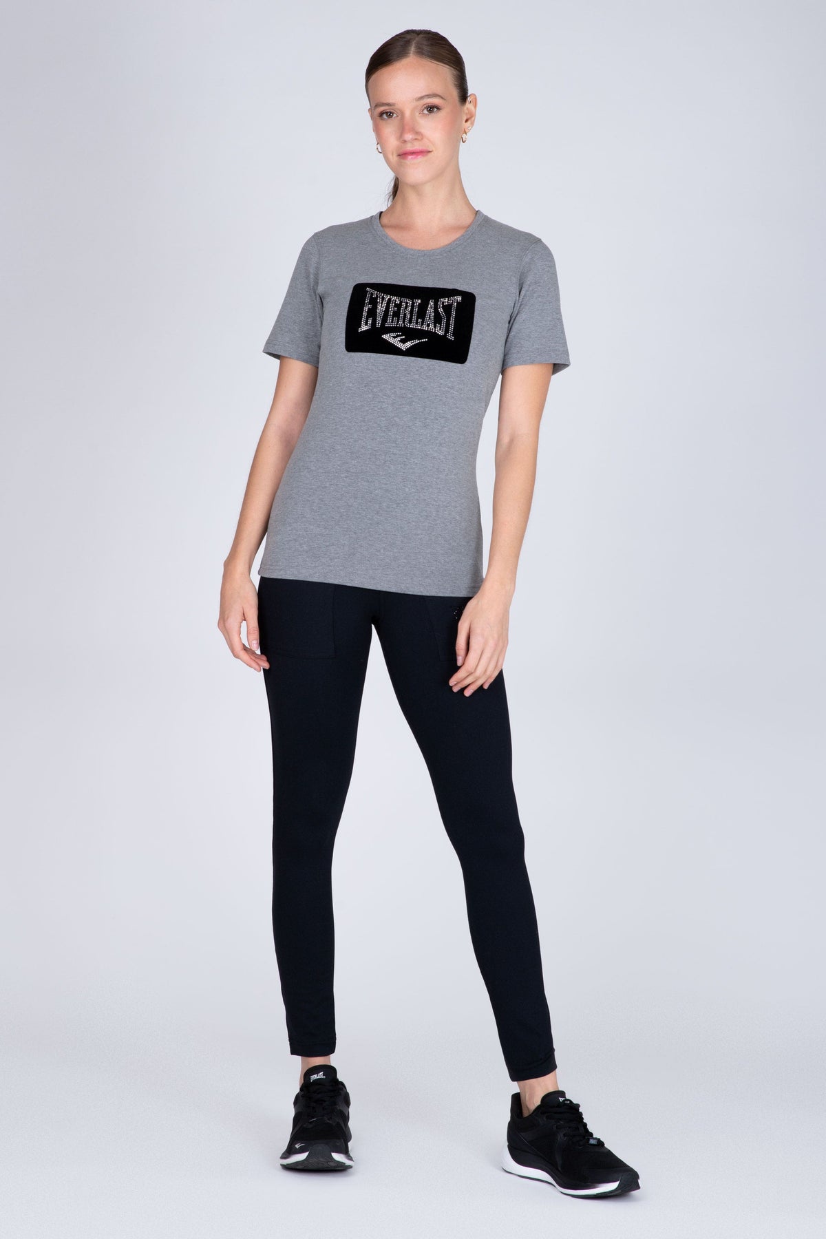 Polera Manga Corta Forever Gris Everlast