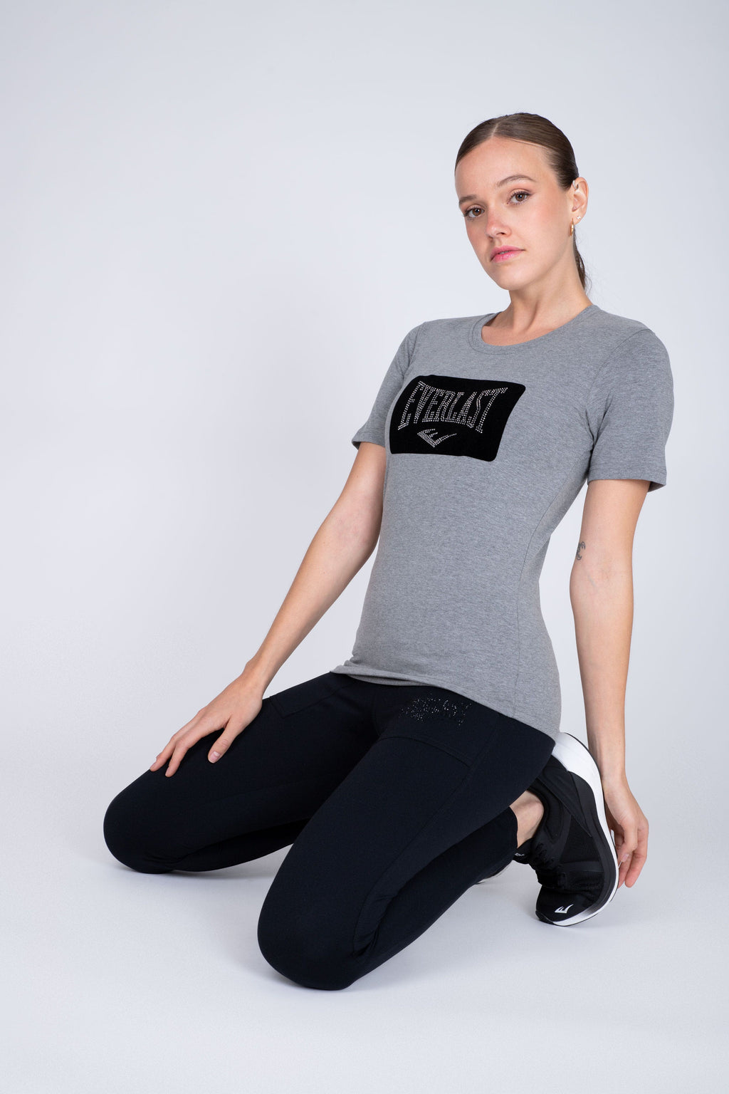 Polera Manga Corta Forever Gris Everlast