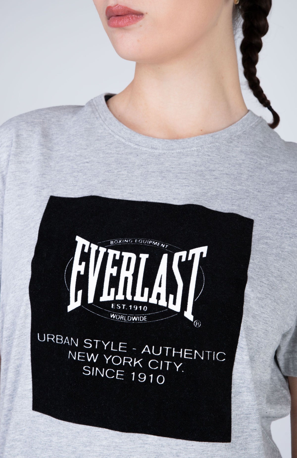 Polera Manga Corta Passport Gris Everlast