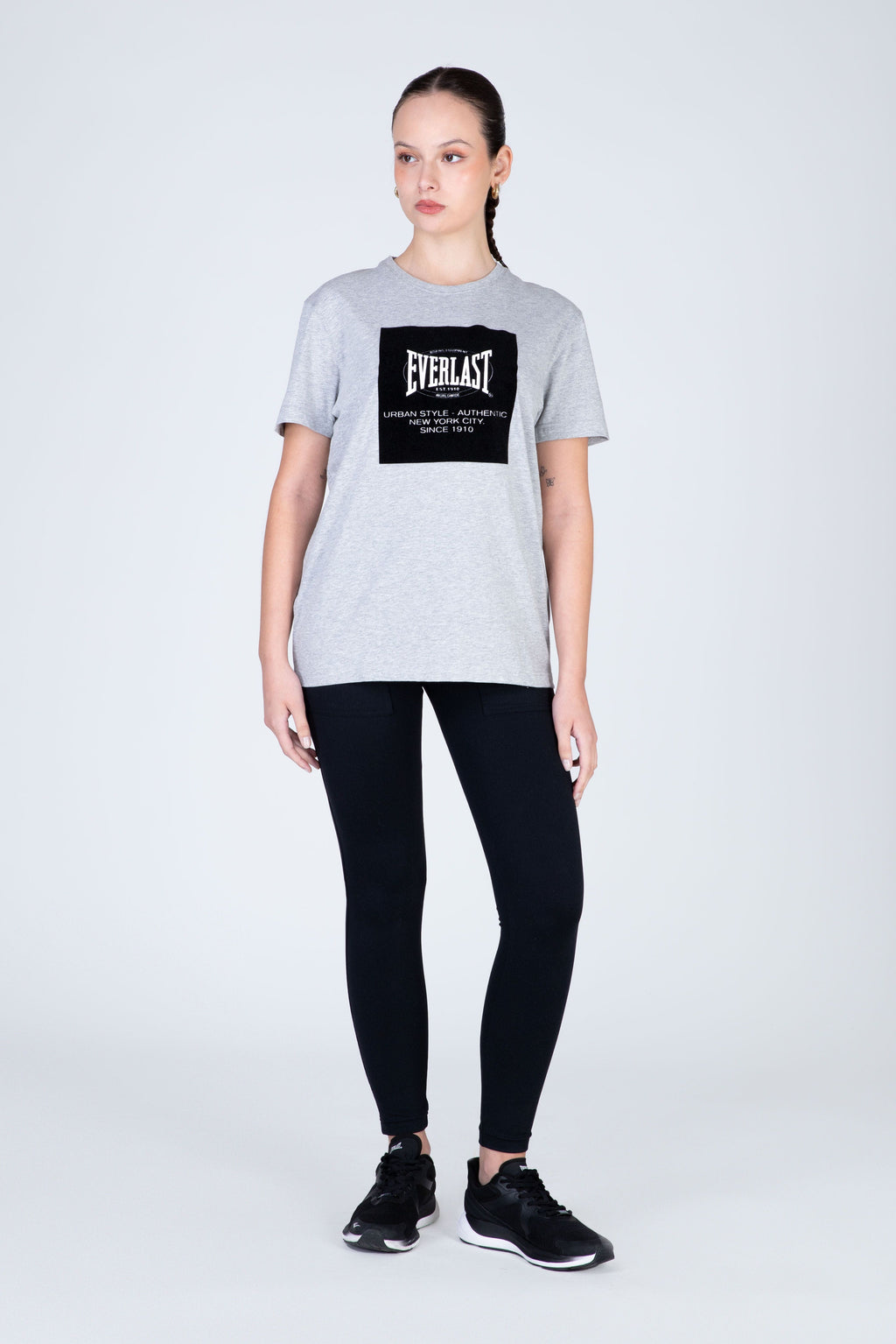 Polera Manga Corta Passport Gris Everlast