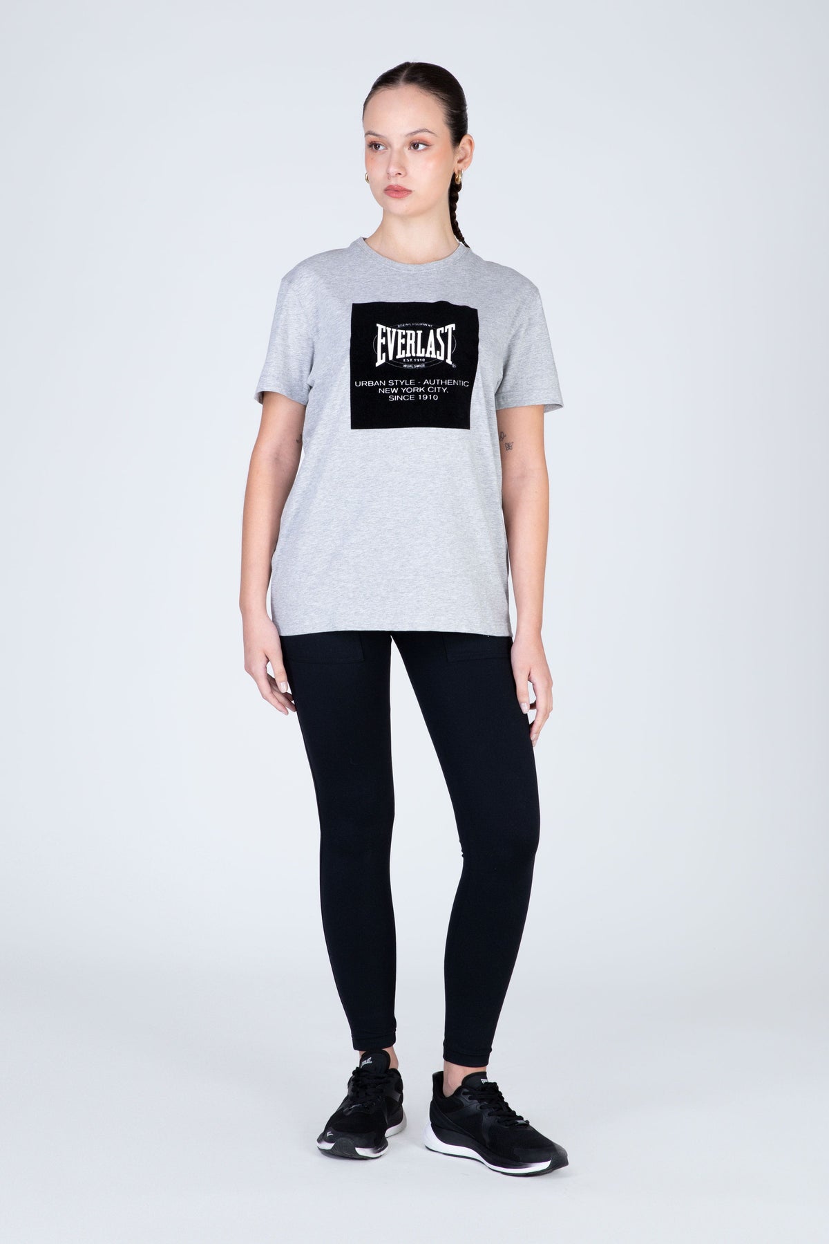 Polera Manga Corta Passport Gris Everlast