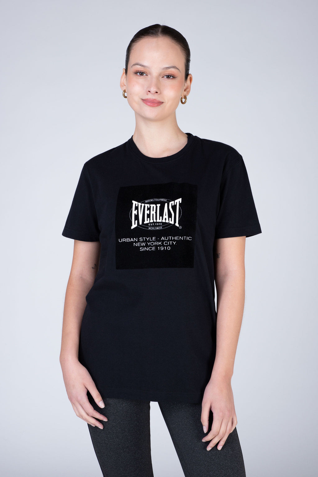 Polera Manga Corta Passport Negro Everlast