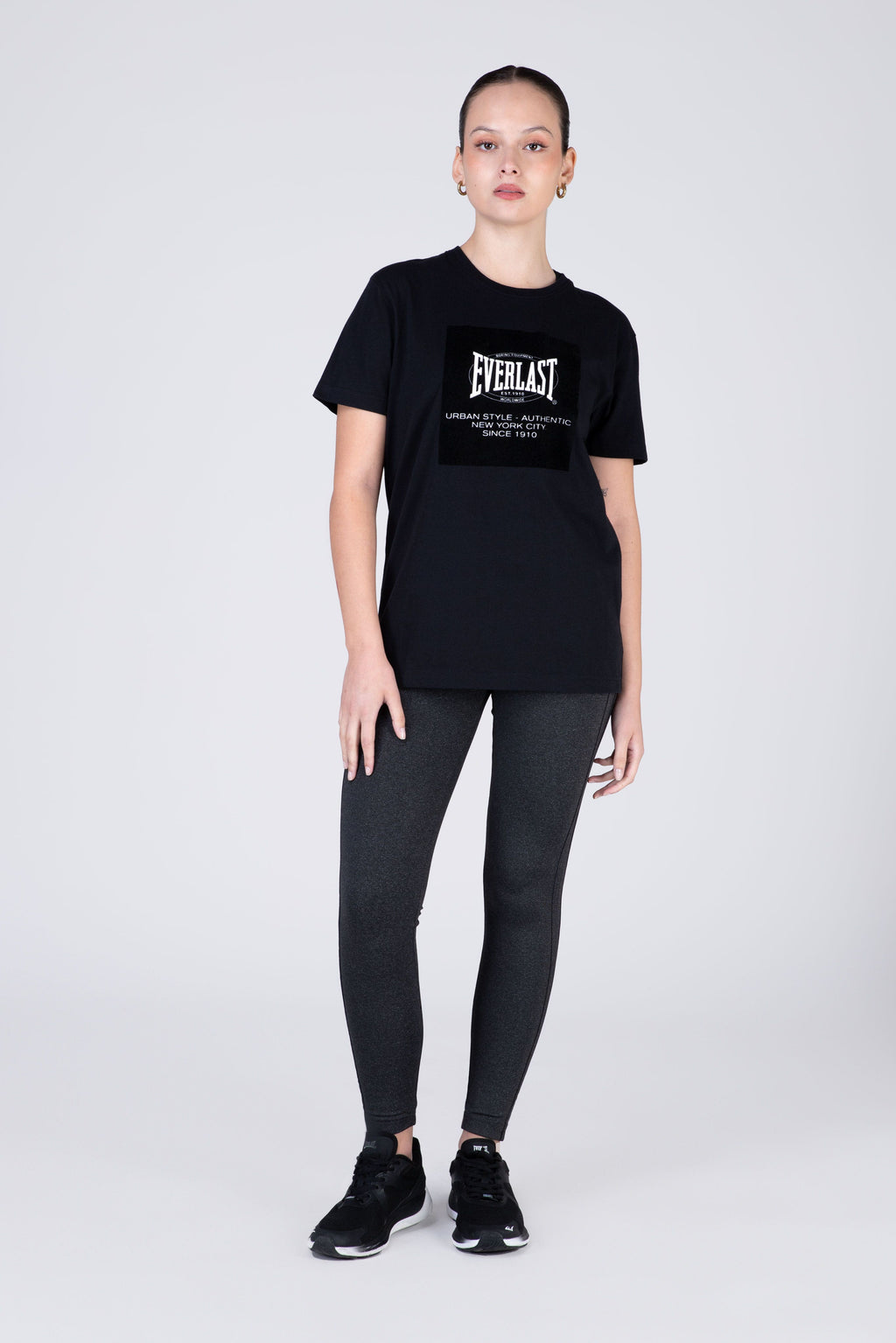 Polera Manga Corta Passport Negro Everlast