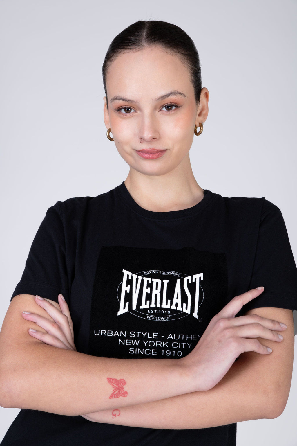 Polera Manga Corta Passport Negro Everlast