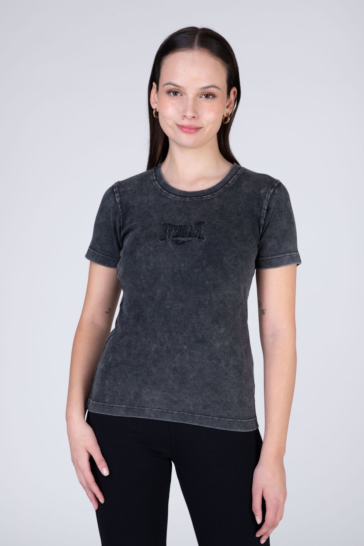 Polera Manga Corta Artic Negro Everlast