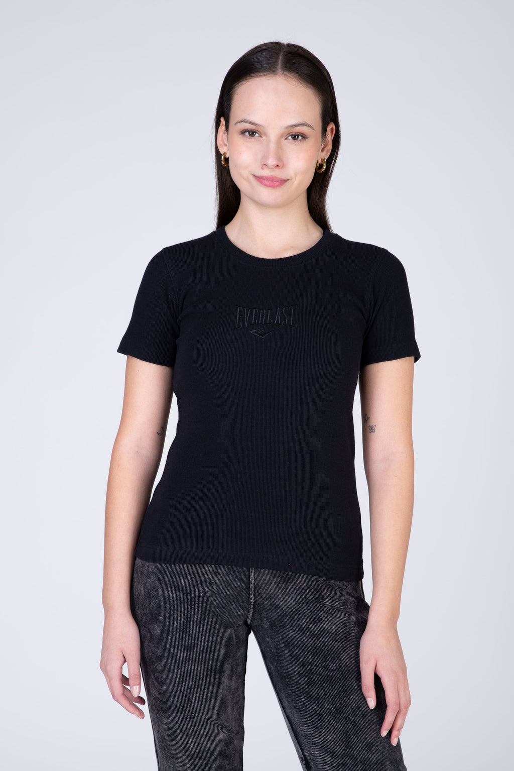 Polera Manga Corta Artic Negro Everlast