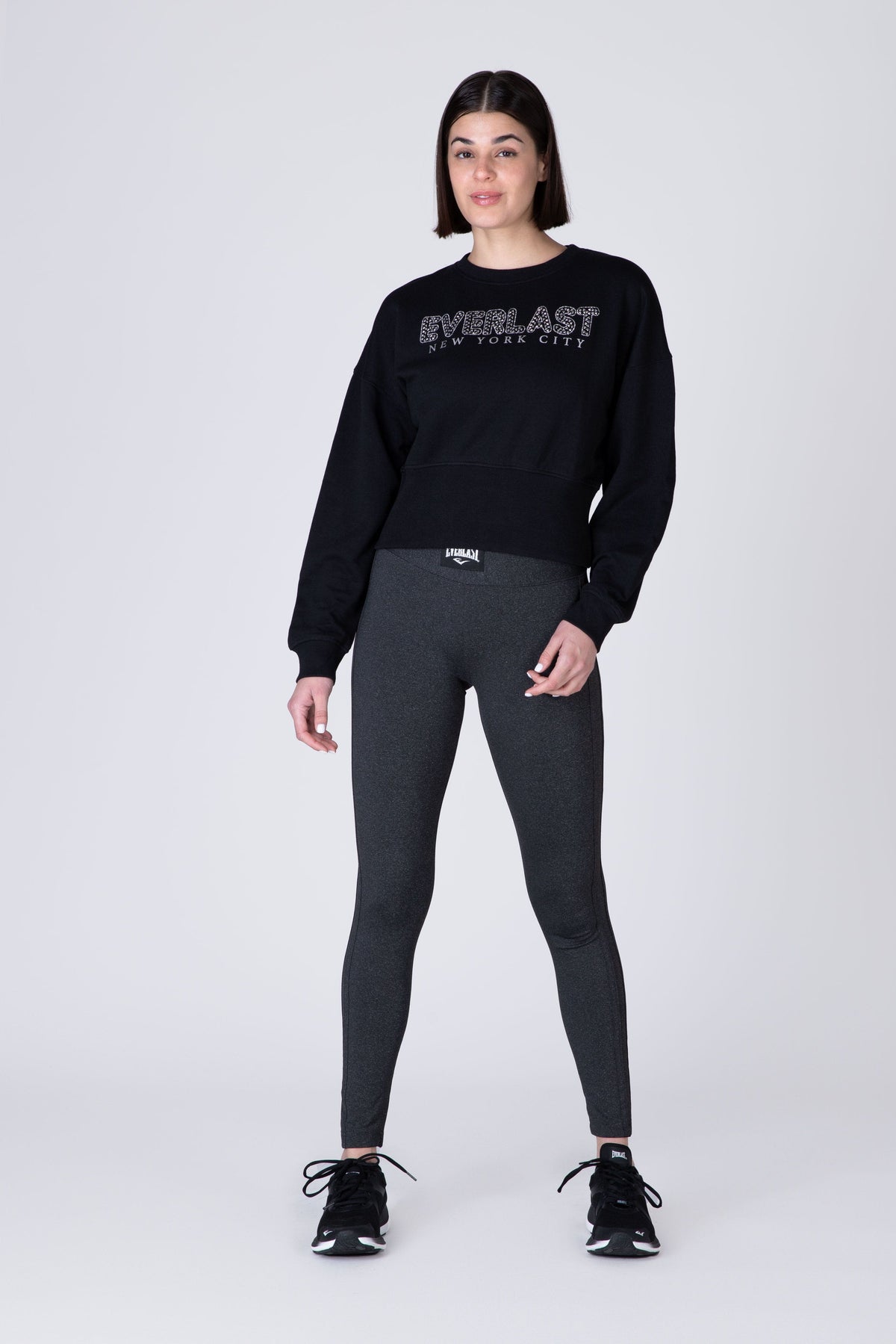 Poleron Crew Neck Blemish Negro Everlast