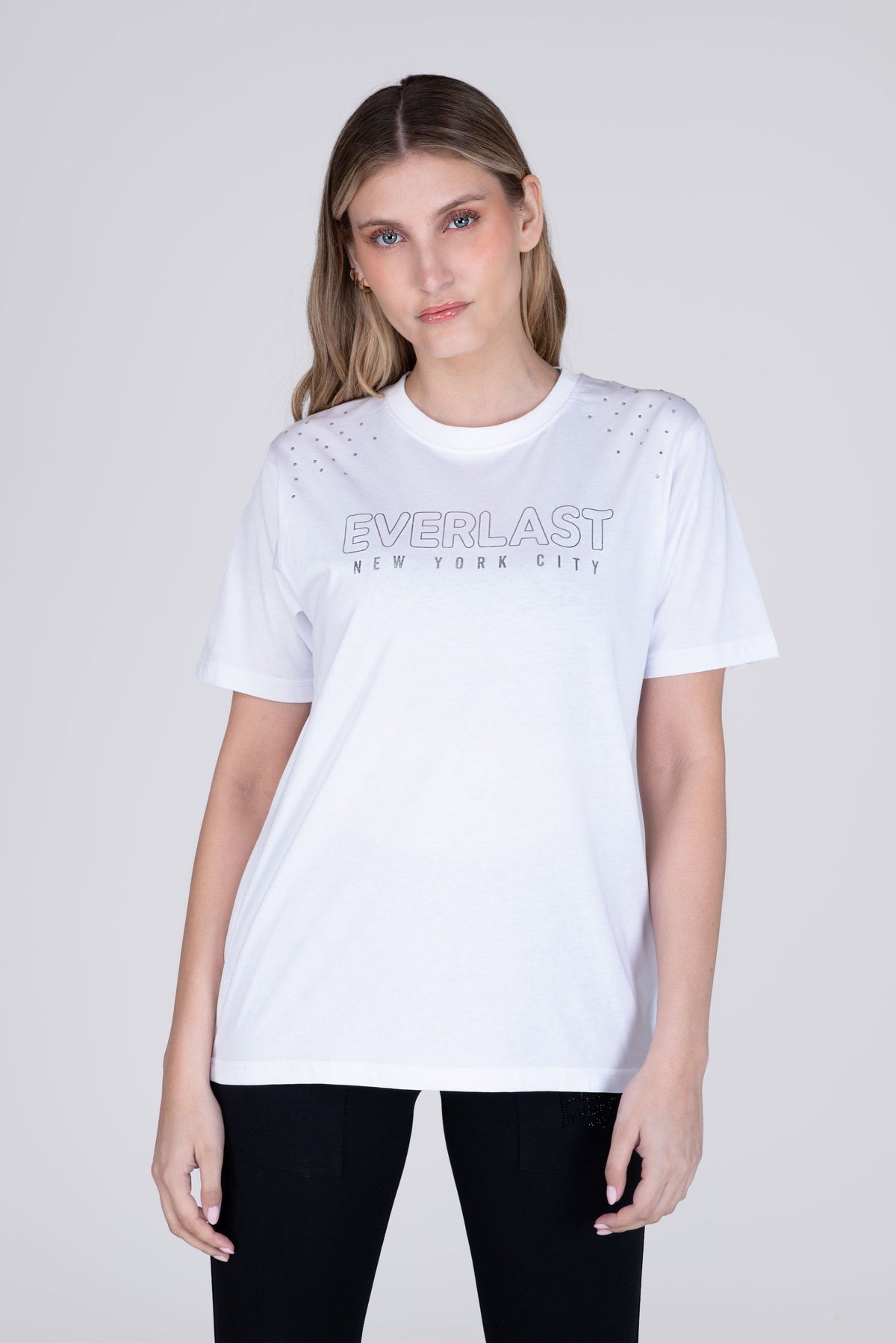 Polera Manga Corta Blemish Blanco Everlast